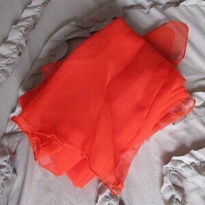 sheer nylon hood cowl neck poncho